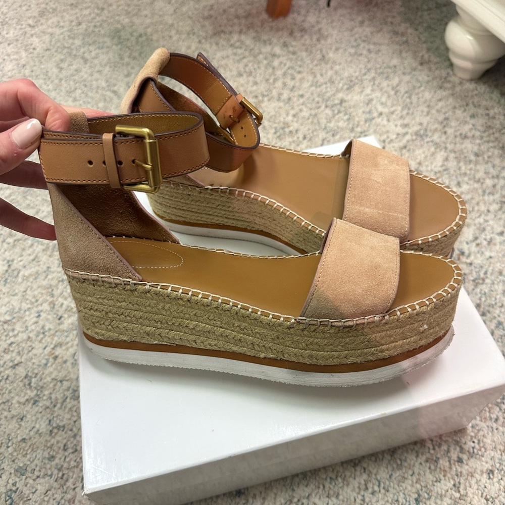 See by Chloe Glyn Espadrille Flatform Sandals - Exclusive to Shopbop EU40
